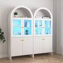 Modern Tech Inspired Dome Cabinet With LED Lighting by HouseOfZazla