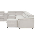 Harvey - Power Recliner Sectional Sleeper - Beige
