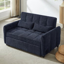 Loveseat Sofa Pull-Out Bed With Adjustable Backrest, 3 USB Ports And 2 Lumbar Pillows For Living Room by HouseOfZazla