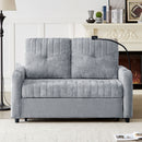 Modern Loveseat Pull Out Sofa Bed With Adjustable Backrest, Two Cup Holders, A Phone Holder, Three Charging Ports And Side Storage Pockets For Living Room by HouseOfZazla