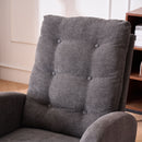 Accent Rocking Chair With Footrest, High Back
