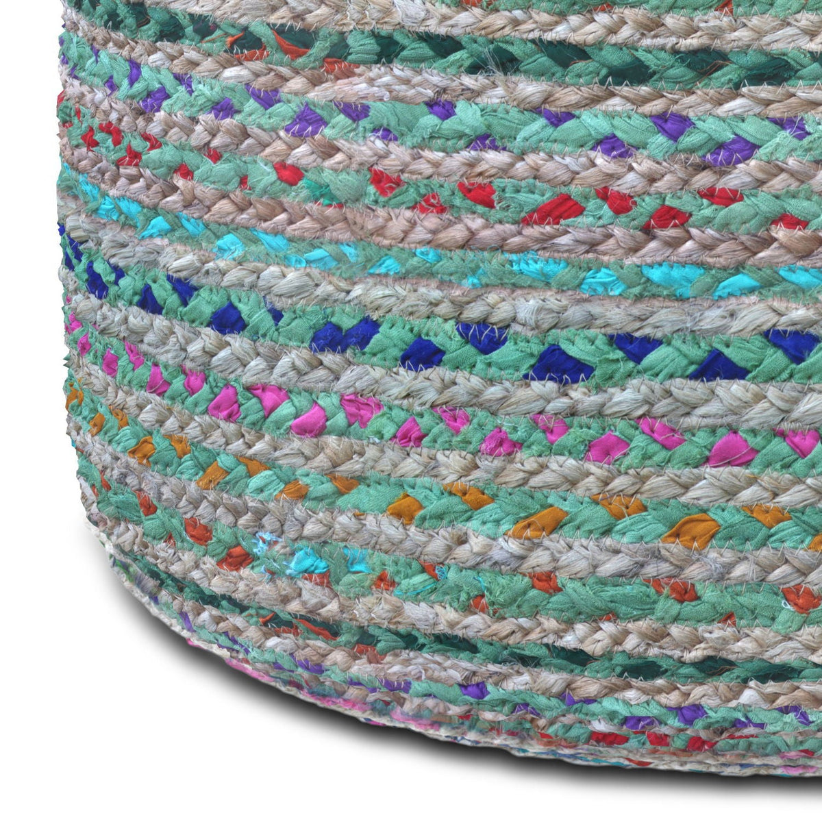 Margo - Handcrafted Round Pouf, photo 14 of 22