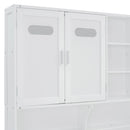 Daybed With All-In-One Cabinet And Shelf