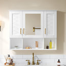 Modern Wall Mounted Medicine Cabinet with Adjustable Shelves and Soft Close Doors by HouseOfZazla