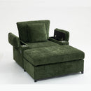Fabric Sofa Bed With Cupholders And USB Charging Ports Chair For Living Room by Unique Piece Furniture