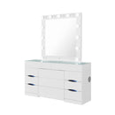 Elisa - Vanity Set With Stool And LED Bulbs by Unique Piece Furniture