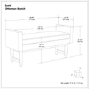 Scott - Upholstered Ottoman Bench