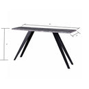Acacia Wood And Metal Console Table, Live Edge, Angled Legs, Modern Living Room Furniture - Gray / Black by HouseOfZazla