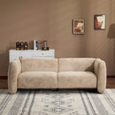 Tonson 83" 3-Seater Velvet Sofa, Wave Design by HouseOfZazla