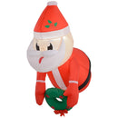 Outsunny 3.4' Christmas Inflatable Hanging Santa Claus