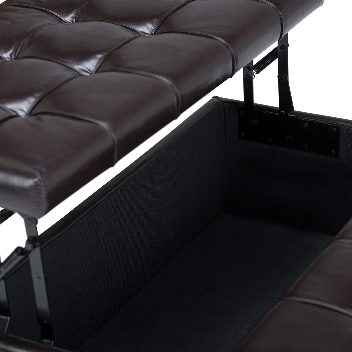 Harrison - Coffee Table Storage Ottoman - Tanners Brown, photo 6 of 9