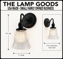Antique Bell Glass Wall Sconces by The Lamp Goods