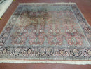 6' X 6' Vintage Handmade Fine Indian Silk Rug Kashmir Square Nice