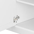 Minimalist Entertainment Wall Unit Set With Bridge For TVs Up To 75" by HouseOfZazla