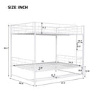Metal Bunk Bed With Shelf And Guardrails by Unique Piece Furniture