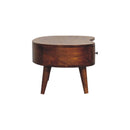 Solid Wood Mini Chestnut Wave Coffee Table