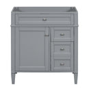 Bathroom Vanity With 2 Drawers And Tip-Out Drawer, Storage Cabinet by HouseOfZazla