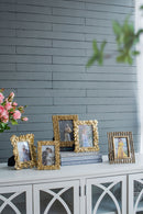 Photo Resin Frame, Opening (Set of 2) - Gold