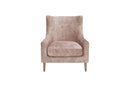 Hi Back Accent Chair - Light Brown by HouseOfZazla