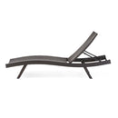Kauai - Modern Style Wicker Chaise Lounge - Brown Multi by HouseOfZazla