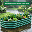 Galvanized Raised Garden Bed 8x4x1ft