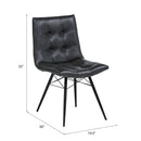 Tufted Back Dining Chairs (Set of 4) - Black by HouseOfZazla