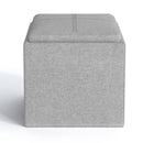 Rockwood - Upholstered Cube Storage Ottoman With Tray by Unique Piece Furniture