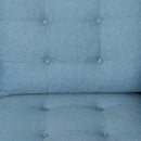 Jenny Contemporary Tufted Fabric 3 Seater Sofa by HouseOfZazla