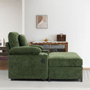 Fabric Sofa Bed With Cupholders And USB Charging Ports Chair For Living Room by Unique Piece Furniture