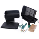 Eco Friendly 5 Layer Worm Compost Bin With 50L Capacity, Easy Setup Plastic Worm Farm Kit - Black by HouseOfZazla