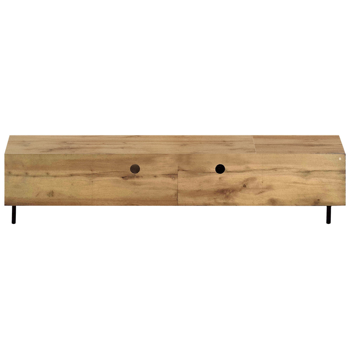 78" TV Stand For TVs Up To 85" With Closed Storage, Living Room Entertainment Center - Natural Wood, photo 12 of 16