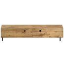 78" TV Stand For TVs Up To 85" With Closed Storage, Living Room Entertainment Center - Natural Wood by HouseOfZazla