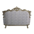 Miliani - Loveseat With 3 Pillows - Fabric & Antique Bronze