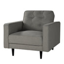 35 Inch Wide Accent Chair Upholstered Single Upholstered Lounge Club Chair For Living Room Bedroom