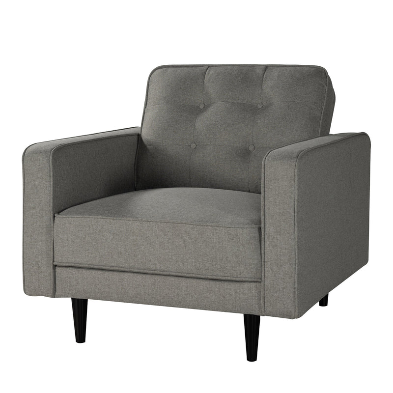 35 Inch Wide Accent Chair Upholstered Single Upholstered Lounge Club Chair For Living Room Bedroom
