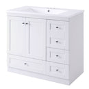 Shaker Free Standing Bathroom Vanity Cabinet With Sink, Soft Close Drawers, Soft Close Doors by HouseOfZazla
