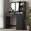 Vanity Desk with Mirror & Light