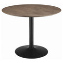 Cora Round 40-inch Wood Top Dining Table Brown Walnut