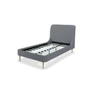 Mid-Century Modern Upholstered Bed With Curved Headboard by HouseOfZazla