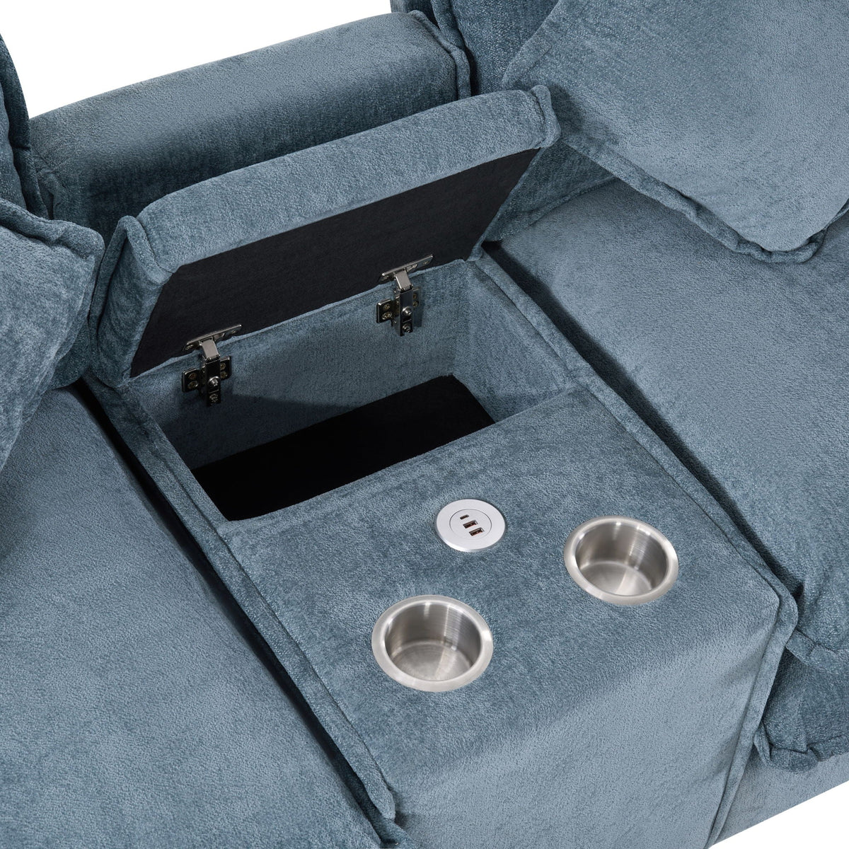 Modern Sectional Sofa With Removable Ottomans, USB Ports, photo 32 of 40