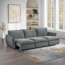 Eaden - Power Sofa With Sleeper - Gray Chenille by Unique Piece Furniture
