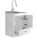 Lawrence - Laundry Cabinet With Faucet And Stainless Steel Sink by Unique Piece Furniture