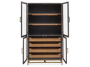 Lindon - Two Tone Dining Cabinet - Dark Brown