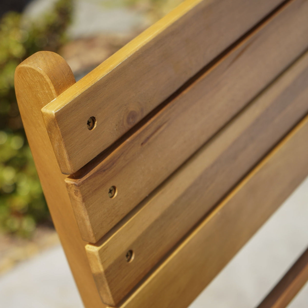 Outdoor Foldable Wood Dining Chair With Slat Design (Set of 2), photo 26 of 32