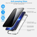 Privacy Magnetic Phone Case 360¡ Full Protection Anti Spy Phone Cover Double Sided Tempered Glass Magnet Absorption Fit for IOS Phone 12Pro Max