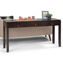 Cosmopolitan - Wide Console Sofa Table - Mahogany Brown by HouseOfZazla