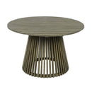Patio Set Outdoor Acacia Wood Furniture Sets - Modern Club Chair Conversation Sets with Patio Dining Table by HouseOfZazla