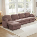137" Oversize Chenille L-Shaped Sofa