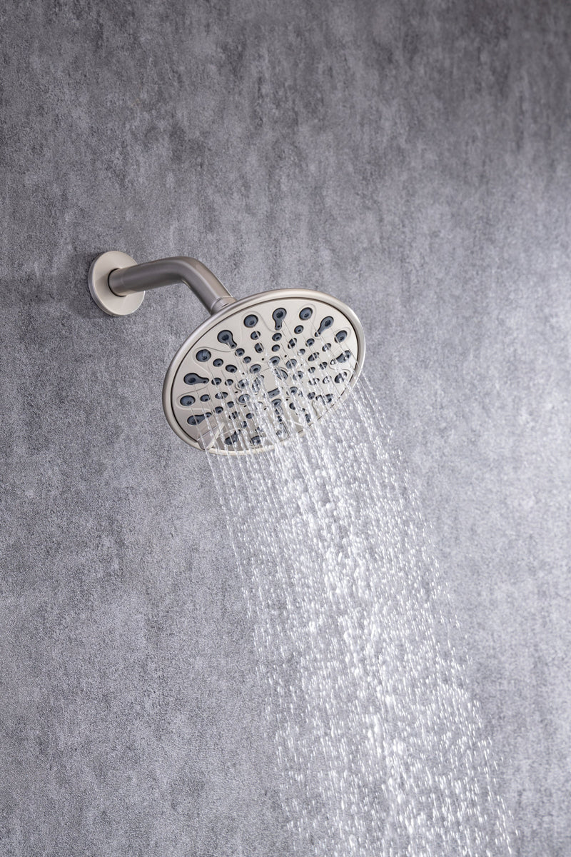 6 In. 6-Spray Balancing Shower Head Shower Faucet
