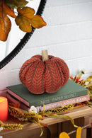Set of 2 Fabric Pumpkins